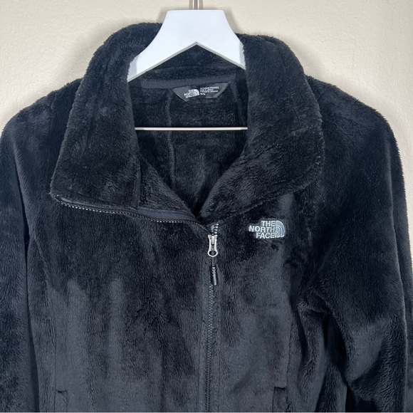 The North Face Women's Osito Fleece Black Zip Up Fuzzy Jacket Size Medium - Picture 2 of 9